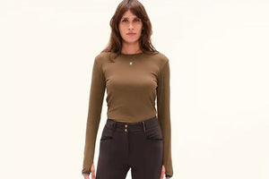 DADA Technical Langarm T-Shirt "Kira" green bronze