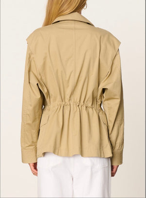VANESSA BRUNO Baumwolljacke "ELIANE" khaki