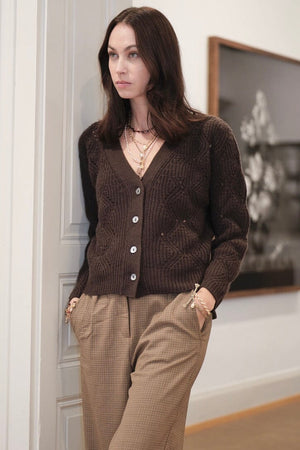 Choice by Réjane Rosenberger Cashmere Blend Jacke "Fay" braun
