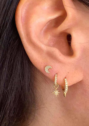 FEIDT JEWELRY PARIS Ohrstecker "Lune" 18K Gold