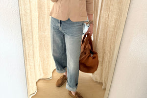 HAIKURE Wide Jeans "BETTY" fog gray