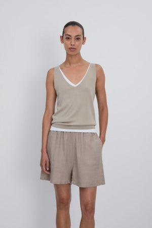 FASHION FOR FRIENDS coarse knit sweater "Croquette "khaki