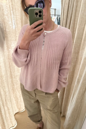 Choice by Réjane Rosenberger Strickjacke "A-LINE" altrosa