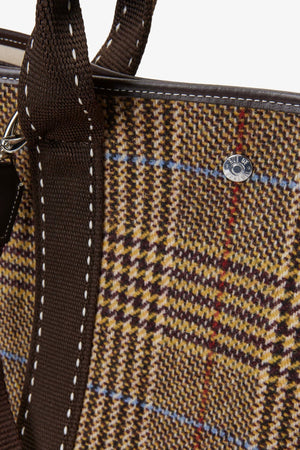 Flanneltasche "Traversée" medium chocolat carro