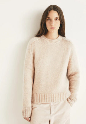 MASSCOB Woolmix Sweater "LAFFON" chiné nude