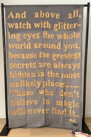 KARIEN BELLE Pashmina "POETRY" taupe