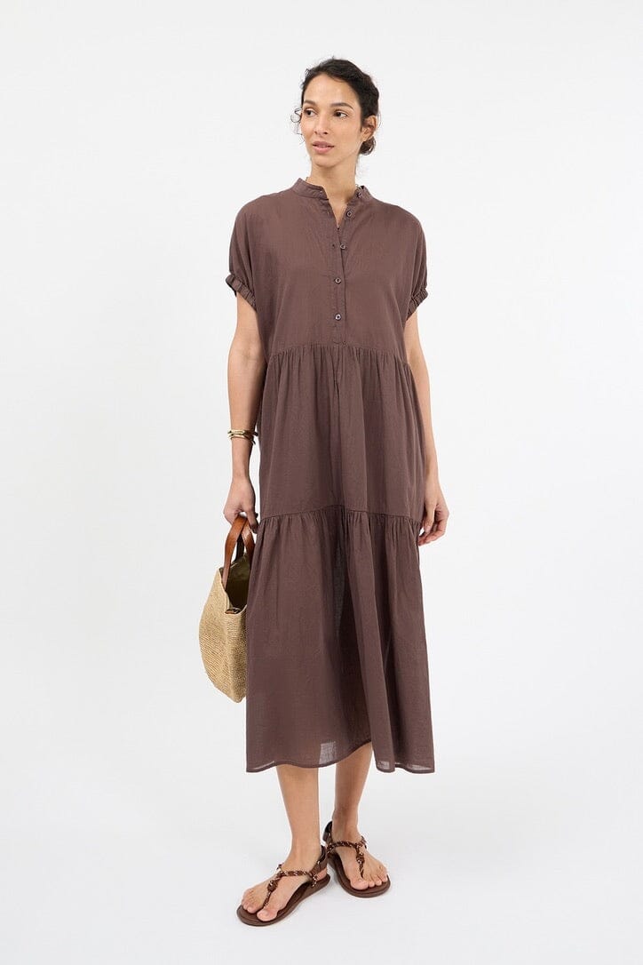 SOSUE Baumwollkleid "COWBOY" brown
