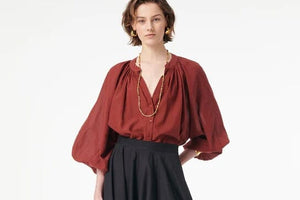 VANESSA BRUNO Baumwollbluse "EDME" épice