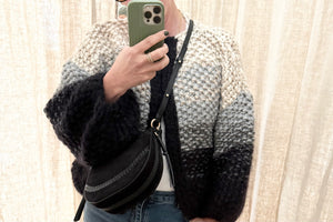 MAIAMI Hand - Strickjacke monochrome