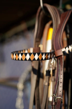 STG EQUESTRIAN by Sandra Riehle - Stirnband navy/sand/creme
