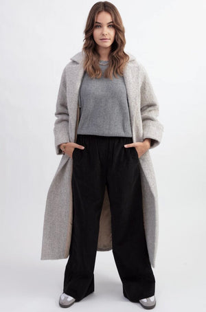 SEA NEW YORK Baumwollhose "Cooper" cordury schwarz