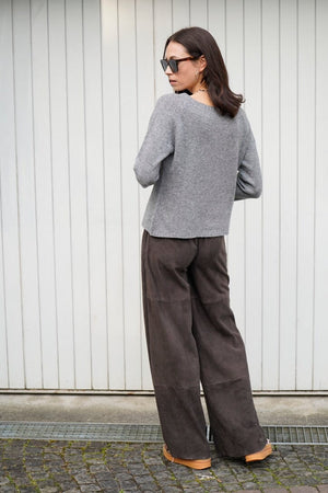 Choice by Réjane Rosenberger Cashmere Blend Pullover "FITTED" antracite