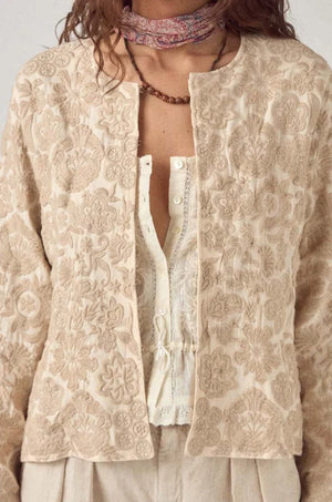 MAISON HOTEL Baumwolljacke "AKASH" pearl