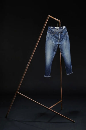 BORO Denim Cropped Jeans "SAPPORO" winter blue washed