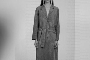 VIA MASINI velour corduroy jacket "MESA" chocolat