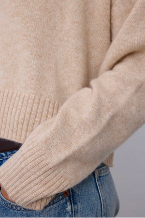 NOTSHY Cashmere Pullover "TAYRA" beige chiné