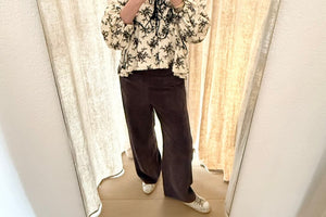 VIA MASINI leather joggers black