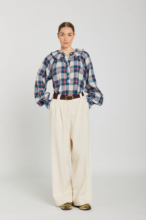 V.DE.VINSTER Baumwollbluse "APRIL" carro