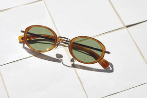 GARRETT LEIGHT Sunglasses "Morningside" Olive Gradient