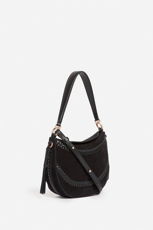 VANESSA BRUNO Wildledertasche "DAILY" small black