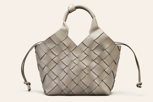 CALAJADE Leather shopper "MISU" MEDIUM - black