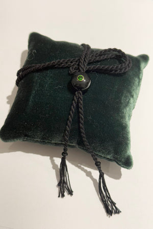 TAMARA TAICHMANN Baumwollkette "Scarlett" Onyx schwarz