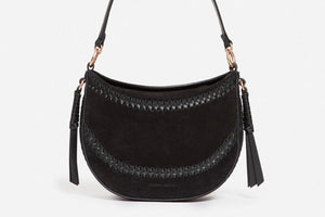 VANESSA BRUNO Wildledertasche "DAILY" small black