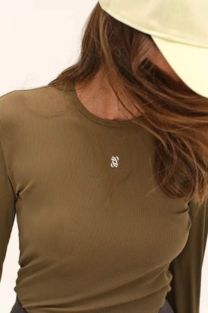 DADA Technical Langarm T-Shirt "Kira" green bronze