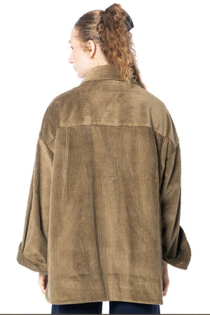 SOSUE Cordjacke oliv khaki