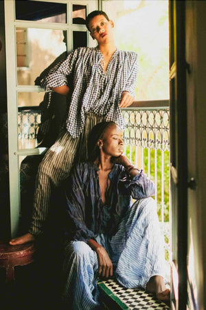 CLARAMONTE Baumwollhose "SAROUEL" gris