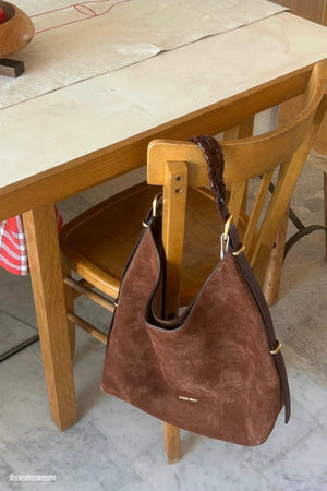 VANESSA BRUNO Wildledertasche "JESS" cognac