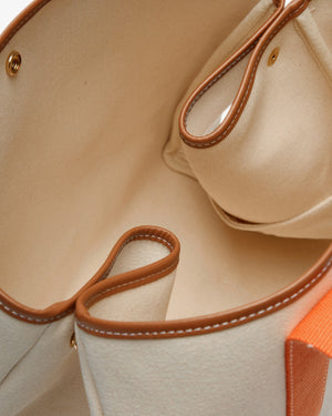 Cotton bag "Palais Royal" large camel stripe