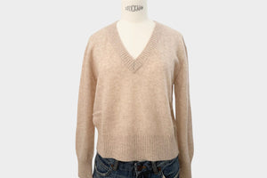 NOTSHY Cashmere Pullover "TINI" beige chiné