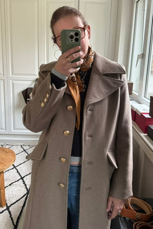 DEA KUDIBAL Military Mantel taupe - Grösse S