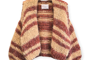 E WITH LOVE Handknit jacket "INAYA" mix color