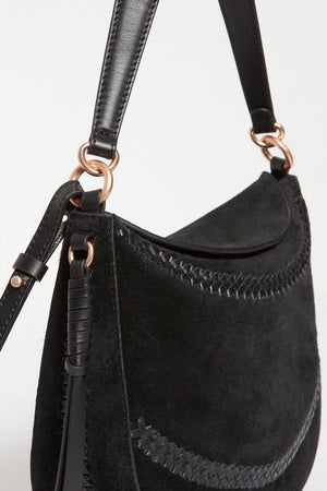 VANESSA BRUNO Wildledertasche "DAILY" medium black