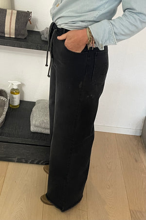 HAPPYHAUS Le Pantalon - Jeans "OVERSIZE" noir délavé