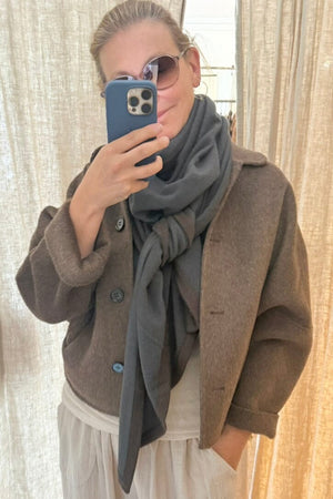 Choice by Réjane Rosenberger Cashmere Poncho ohne Fransen