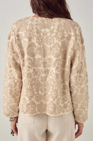 MAISON HOTEL Baumwolljacke "AKASH" pearl