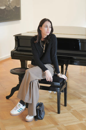 Choice by Réjane Rosenberger Cashmere Blend Pullover "FITTED" schwarz