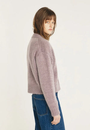 MASSCOB Cardigan "ISADORA" plum