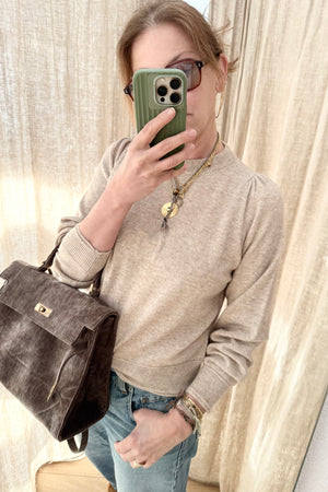 Choice by Réjane Rosenberger Wool/Cashmere Pullover "iris" beige