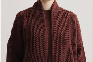 FFC Cashmere/Wool Jacke "Odile" rost/braun