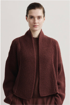 FFC Cashmere/Wool Jacke "Odile" rost/braun