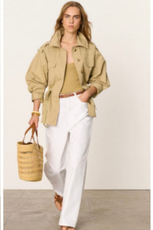 VANESSA BRUNO Baumwolljacke "ELIANE" khaki