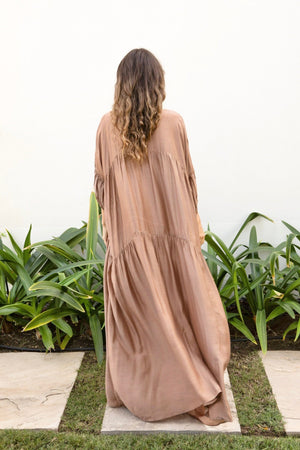 AYRE Viscosekleid "MAUDE" hazel