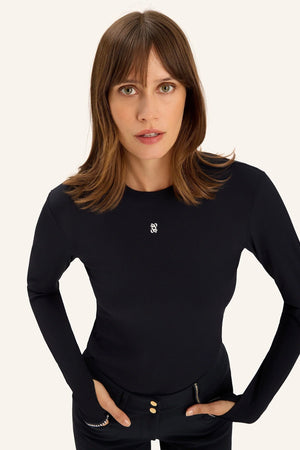 DADA Technical Langarm T-Shirt "Kira" schwarz