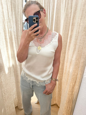 VELVET by Graham & Spencer Seidentop "BERA" pearl