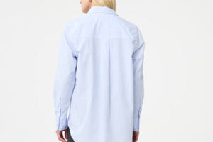 KNIT TED Popeline Hemd "LIES" hellblau