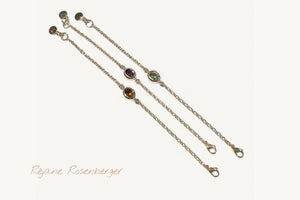 REJANE ROSENBERGER DESIGN Champagnergoldarmband "STONE" diverse